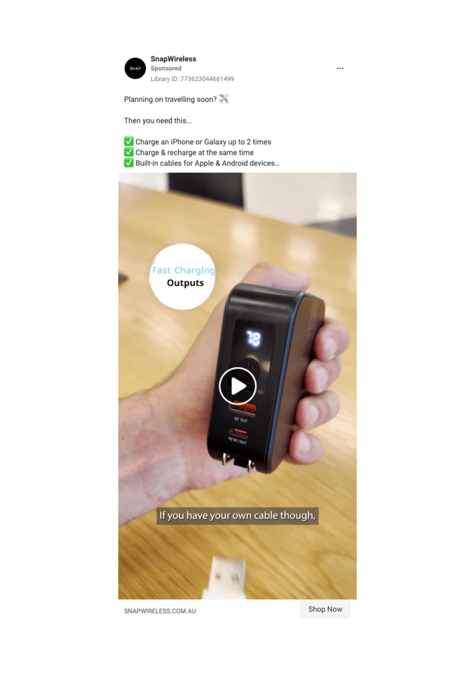 Snap Wireless Ad