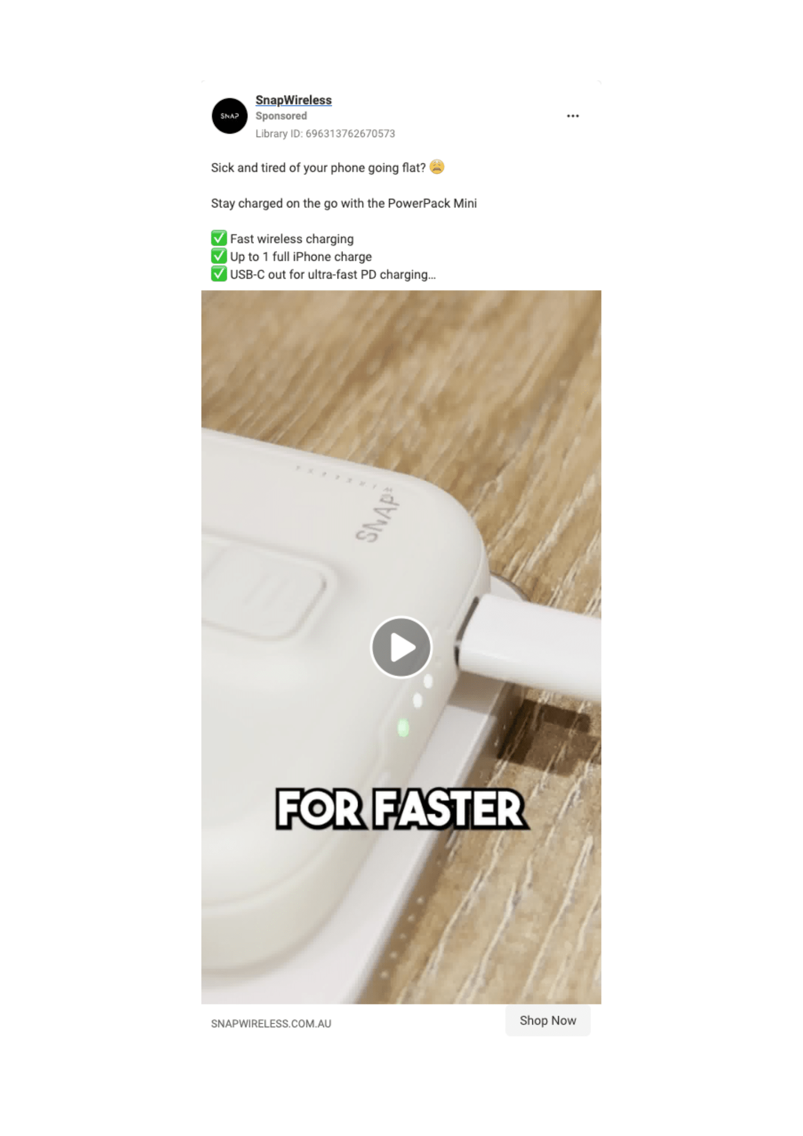 Snap Wireless Ad
