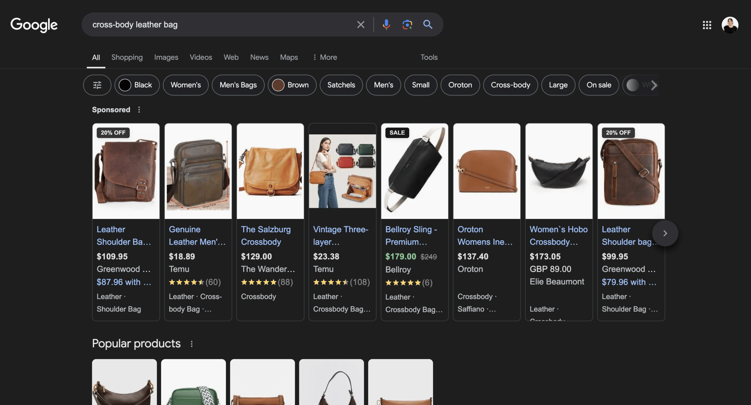 Shopping ads