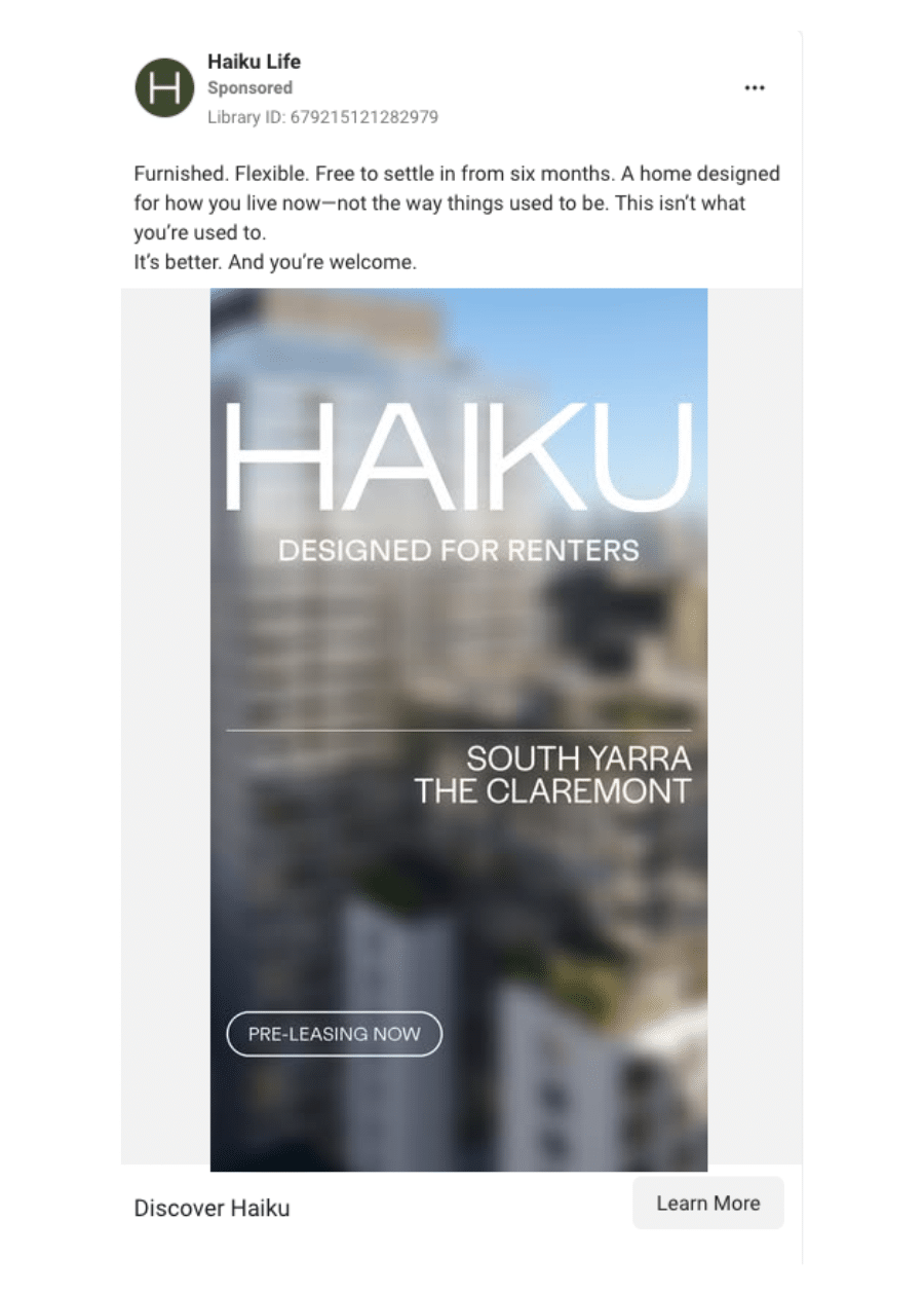 Haiku life ad 2